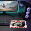 Sportbike Gaming oyuncu Mouse pad Kaydırmaz Kauçuk Dikişli 480X400X4 Mm