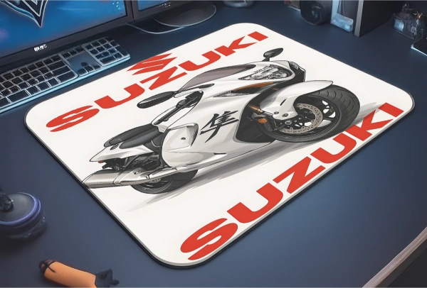 Sportbike Gaming oyuncu Mouse pad Kaydırmaz Kauçuk Dikişli 480X400X4 Mm