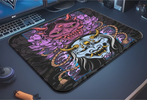 Shadow Oni Gaming oyuncu Mouse pad Kaydırmaz Kauçuk Dikişli 480X400X4 Mm