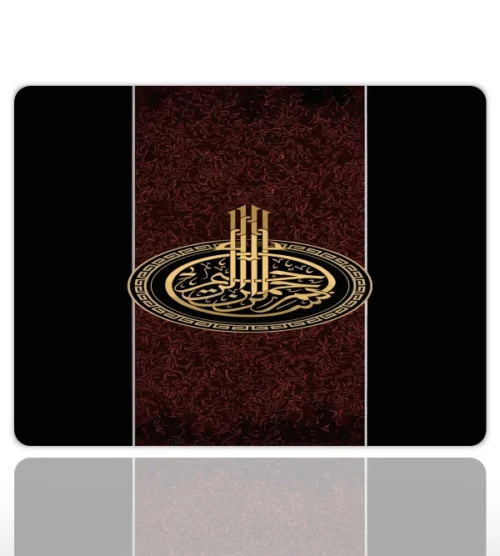 Ottoman Tughra Gaming oyuncu Mouse pad Kaydırmaz Kauçuk Dikişli 480X400X4 Mm