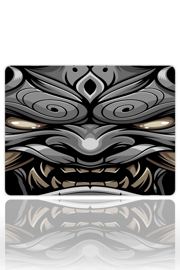 etsy-248 KARE48x402 Dark Oni Gaming oyuncu Mouse pad Kaydırmaz Kauçuk Dikişli 480X400X4 Mm