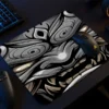 etsy-248 KARE48x405 Dark Oni Gaming oyuncu Mouse pad Kaydırmaz Kauçuk Dikişli 480X400X4 Mm