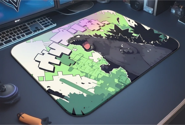 Kaiju Roar Gaming  oyuncu Mouse pad Kaydırmaz Kauçuk Dikişli 40x30 cm