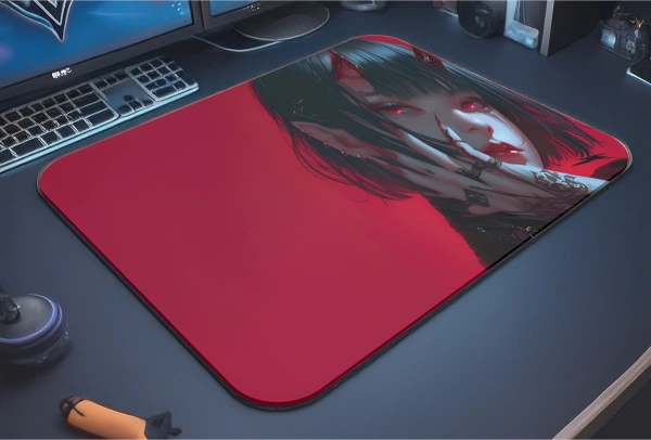 Devil Girl Gaming  oyuncu Mouse pad Kaydırmaz Kauçuk Dikişli  480X400 Mm