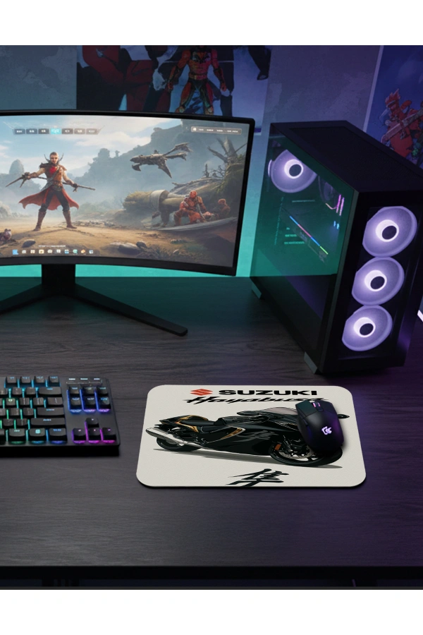 Hayabusa Legend Gaming  oyuncu Mouse pad Kaydırmaz Kauçuk Dikişli 480X400 Mm