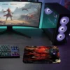 Inferno Dragon Gaming  oyuncu Mouse pad Kaydırmaz Kauçuk Dikişli 40x30 cm