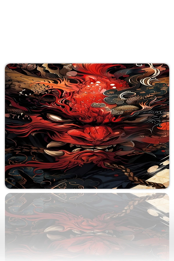 Inferno Dragon Gaming  oyuncu Mouse pad Kaydırmaz Kauçuk Dikişli 40x30 cm