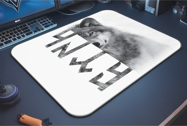 Börü Türk  Gaming  oyuncu Mouse pad Kaydırmaz Kauçuk Dikişli 480X400 Mm