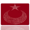 Turkish Crescent  Gaming  oyuncu Mouse pad Kaydırmaz Kauçuk Dikişli 480X400 Mm