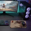 Warrior Oni   Gaming  oyuncu Mouse pad Kaydırmaz Kauçuk Dikişli 480X400 Mm