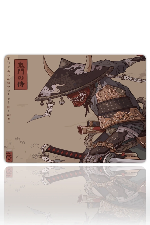 Warrior Oni   Gaming  oyuncu Mouse pad Kaydırmaz Kauçuk Dikişli 480X400 Mm