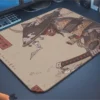 Warrior Oni   Gaming  oyuncu Mouse pad Kaydırmaz Kauçuk Dikişli 480X400 Mm