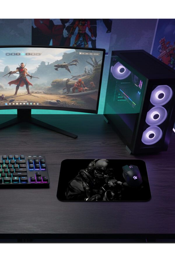 Silent Hunter  Gaming  oyuncu Mouse pad Kaydırmaz Kauçuk Dikişli   480X400 Mm