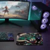 Fujin Spirit  Gaming  oyuncu Mouse pad Kaydırmaz Kauçuk Dikişli   480X400 Mm