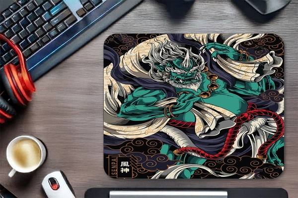 Fujin Spirit  Gaming  oyuncu Mouse pad Kaydırmaz Kauçuk Dikişli   480X400 Mm