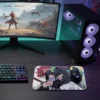 etsy-311 kare48x401 Samurai Girl Gaming oyuncu Mouse pad Kaydırmaz Kauçuk Dikişli 480X400 Mm