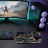 etsy-313 kare48x401 Mythic Dragon Gaming oyuncu Mouse pad Kaydırmaz Kauçuk Dikişli 480X400 Mm