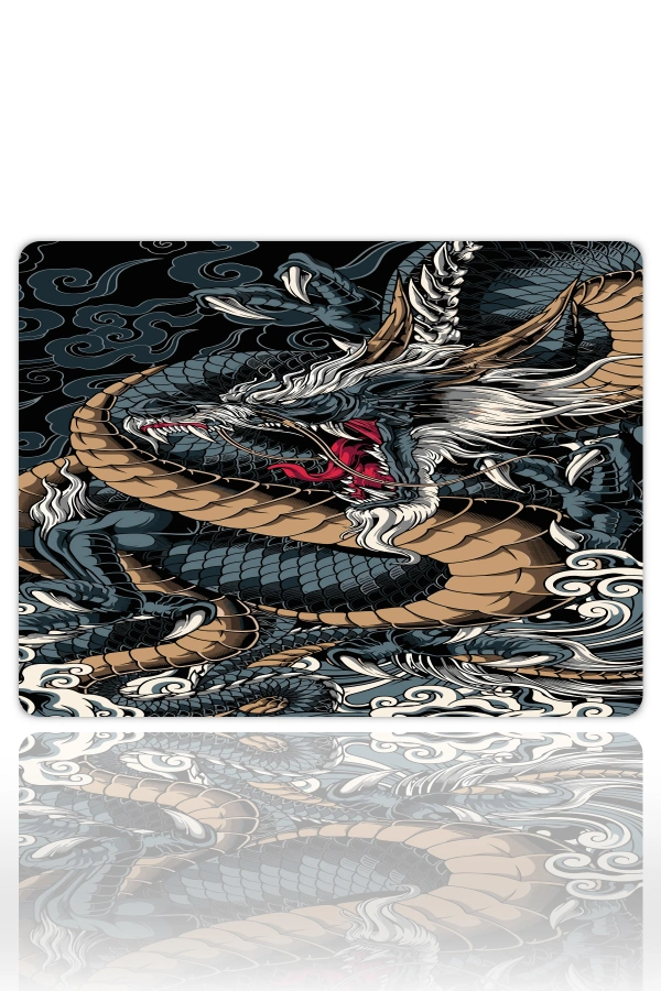 etsy-313 kare48x402 Mythic Dragon Gaming oyuncu Mouse pad Kaydırmaz Kauçuk Dikişli 480X400 Mm