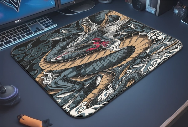etsy-313 kare48x403 Mythic Dragon Gaming oyuncu Mouse pad Kaydırmaz Kauçuk Dikişli 480X400 Mm