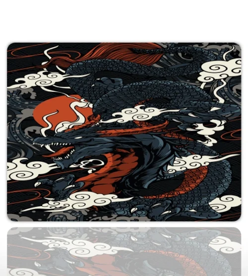 Black Dragon Gaming  oyuncu Mouse pad Kaydırmaz Kauçuk Dikişli  480X400 Mm
