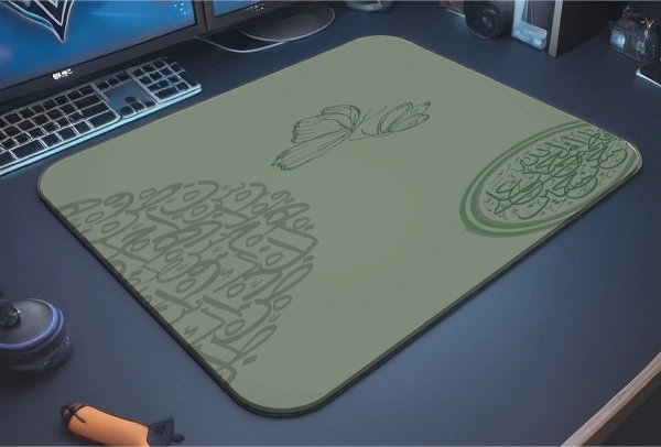 etsy-327 kare48x403 Islamic Butterfly Gaming oyuncu Mouse pad Kaydırmaz Kauçuk Dikişli 480X400 Mm