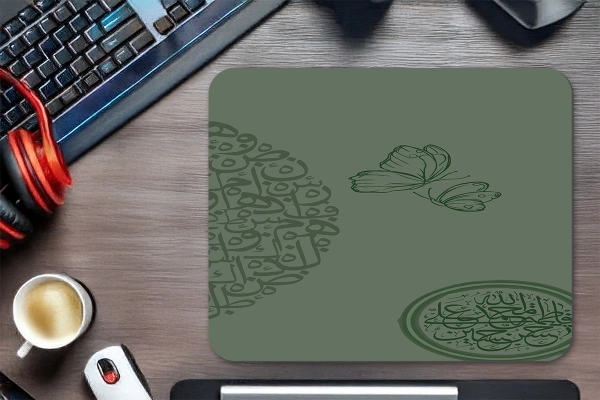 etsy-327 kare48x404 Islamic Butterfly Gaming oyuncu Mouse pad Kaydırmaz Kauçuk Dikişli 480X400 Mm