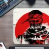 etsy-328 kare48x404 Samurai Warrior Gaming oyuncu Mouse pad Kaydırmaz Kauçuk Dikişli 480X400 Mm