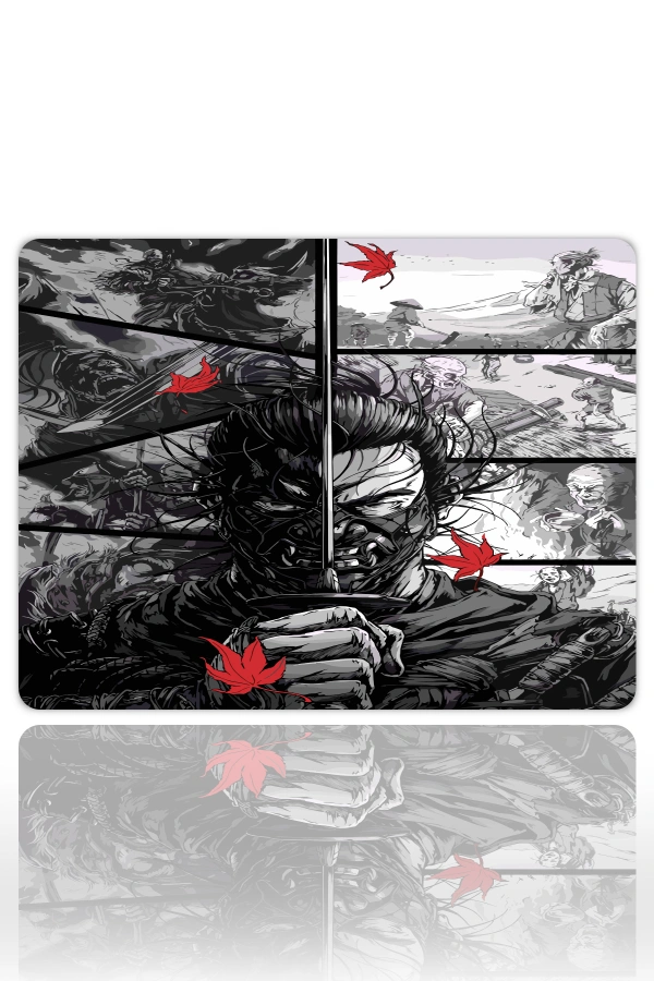 etsy-330 kare48X402 Ronin Warrior Gaming oyuncu Mouse pad Kaydırmaz Kauçuk Dikişli 480X400 Mm