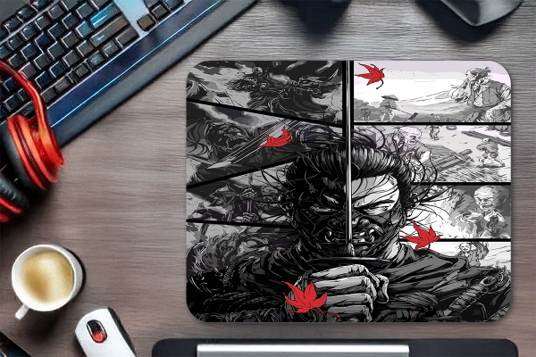 etsy-330 kare48X404 Ronin Warrior Gaming oyuncu Mouse pad Kaydırmaz Kauçuk Dikişli 480X400 Mm