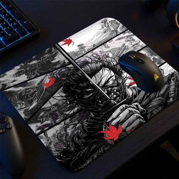 etsy-330 kare48X405 Ronin Warrior Gaming oyuncu Mouse pad Kaydırmaz Kauçuk Dikişli 480X400 Mm