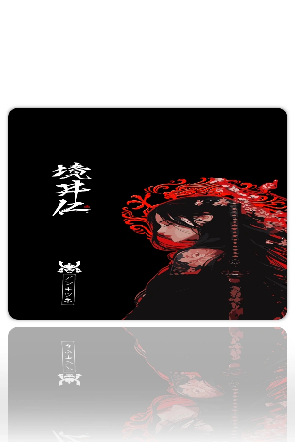 Silent Geisha  Gaming  oyuncu Mouse pad Kaydırmaz Kauçuk Dikişli  480X400 Mm