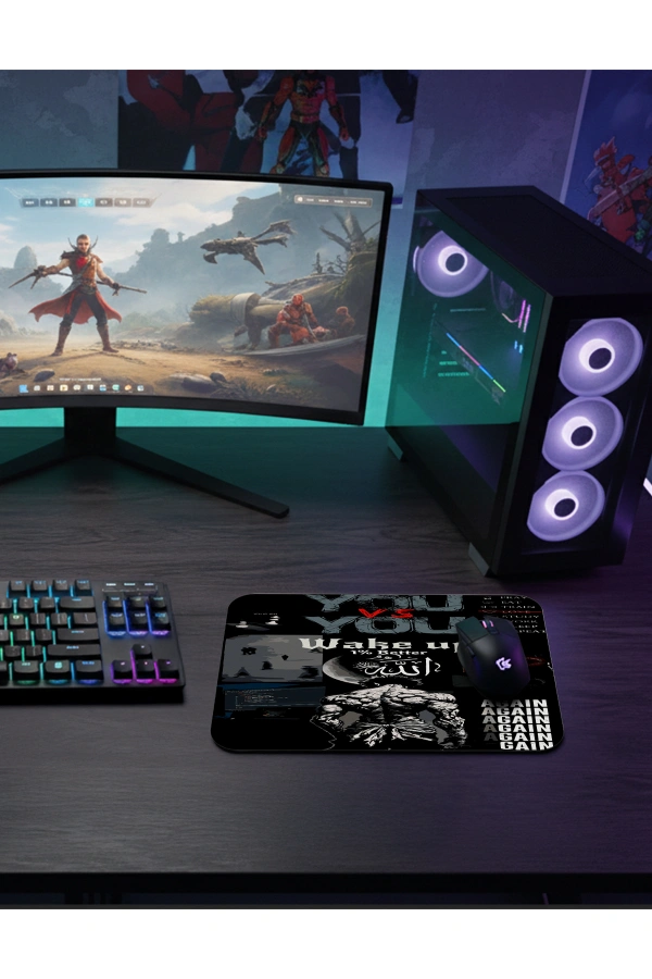 Relentless Grind Gaming  oyuncu Mouse pad Kaydırmaz Kauçuk Dikişli  480X400 Mm