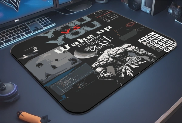 Relentless Grind Gaming  oyuncu Mouse pad Kaydırmaz Kauçuk Dikişli  480X400 Mm
