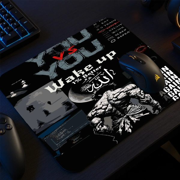Relentless Grind Gaming  oyuncu Mouse pad Kaydırmaz Kauçuk Dikişli  480X400 Mm