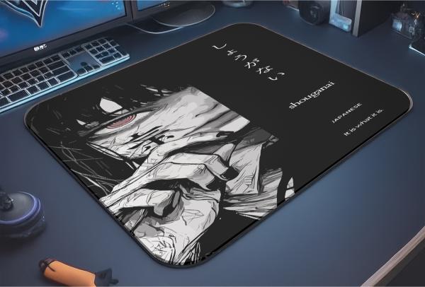 Dark Shouganai   Gaming  oyuncu Mouse pad Kaydırmaz Kauçuk Dikişli   40x30 CM