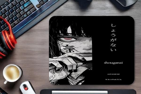 Dark Shouganai   Gaming  oyuncu Mouse pad Kaydırmaz Kauçuk Dikişli   40x30 CM