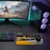 AMG Storm  Gaming  oyuncu Mouse pad Kaydırmaz Kauçuk Dikişli   40x30 CM
