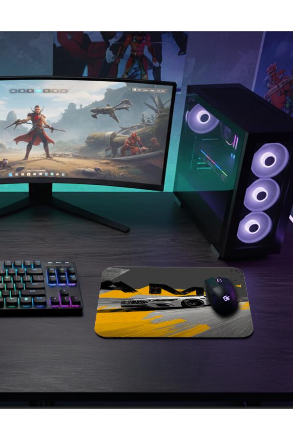AMG Storm  Gaming  oyuncu Mouse pad Kaydırmaz Kauçuk Dikişli   40x30 CM