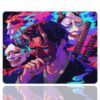 etsy-362 kare2 Neon Oni Gaming oyuncu Mouse pad Kaydırmaz Kauçuk Dikişli 480X400 Mm