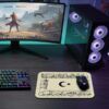 AY YILDIZ  Gaming  oyuncu Mouse pad Kaydırmaz Kauçuk Dikişli   40x30 CM