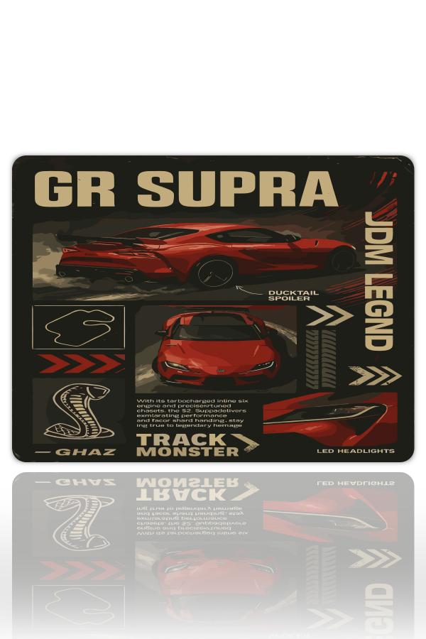 Supra Legend Gaming  oyuncu Mouse pad Kaydırmaz Kauçuk Dikişli  480X400 Mm