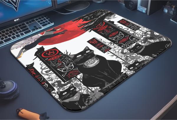 Mystic Cats Gaming  oyuncu Mouse pad Kaydırmaz Kauçuk Dikişli   40x30 CM
