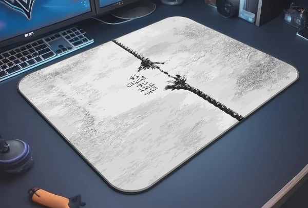 etsy-383 kare3 Zümer Oni Gaming oyuncu Mouse pad Kaydırmaz Kauçuk Dikişli 480X400 Mm