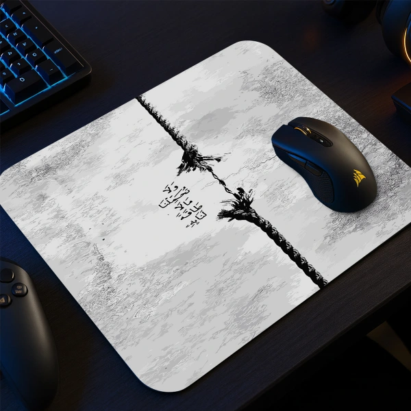 etsy-383 kare5 Zümer Oni Gaming oyuncu Mouse pad Kaydırmaz Kauçuk Dikişli 480X400 Mm