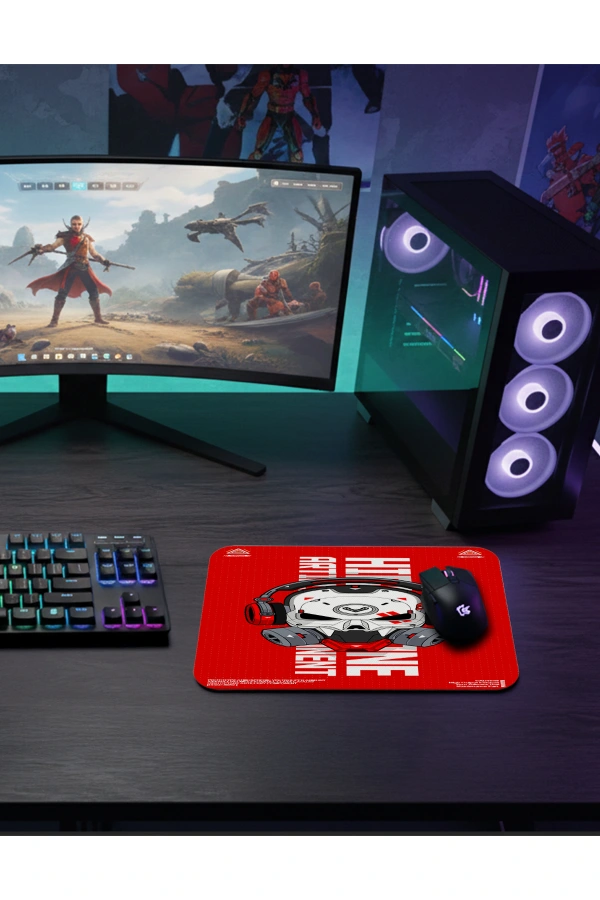 etsy-390 kare1 Core Unit Gaming oyuncu Mouse pad Kaydırmaz Kauçuk Dikişli 480X400 Mm