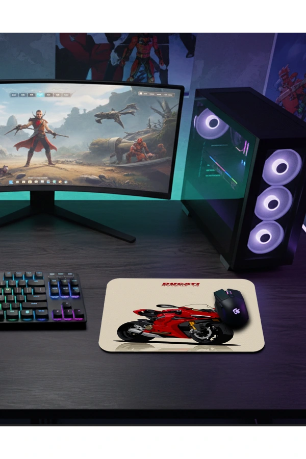 etsy-398 kare1 Italian V4 Gaming oyuncu Mouse pad Kaydırmaz Kauçuk Dikişli 480X400 Mm