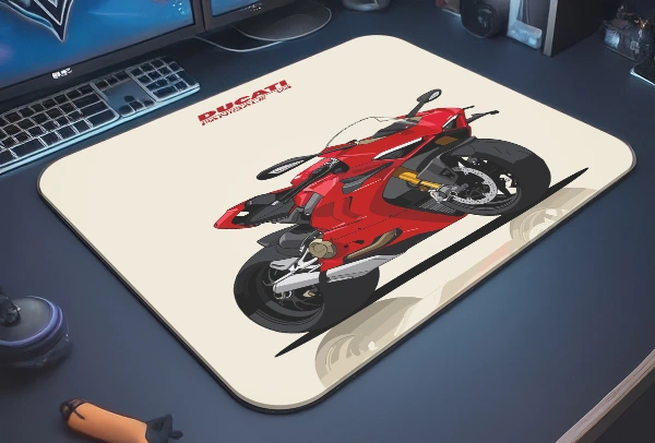 Italian V4 Gaming  oyuncu Mouse pad Kaydırmaz Kauçuk Dikişli   40x30 CM