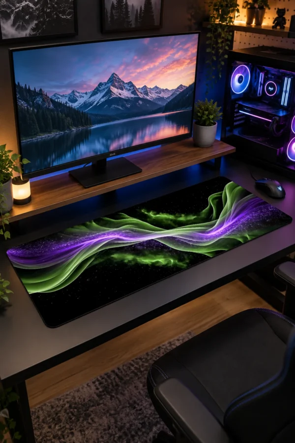 Emerald Nebula Gaming Mousepad