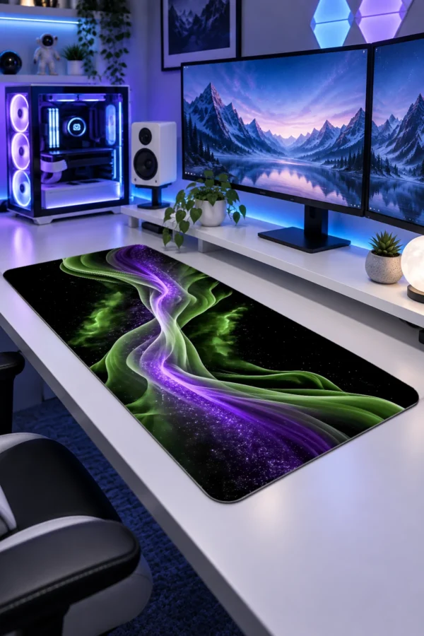 Emerald Nebula Gaming Mousepad