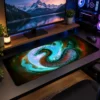 Jade Moon Wyrm Gaming Mousepad